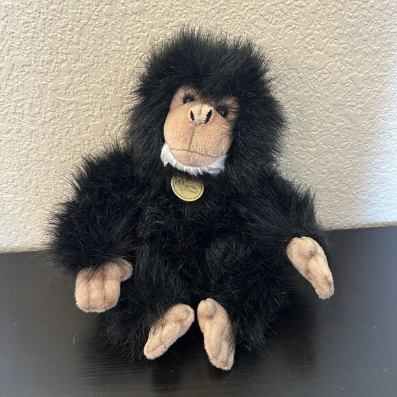 Aurora Miyoni Chimpanzee 9.5 Inch Plush Figure Black Ape Gorilla Monkey Stuffed - Picture 1 of 6